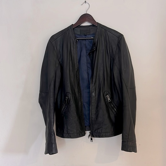 RARE Ari Soho NYC LAMBSKIN Biker Jacket - Picture 2 of 8